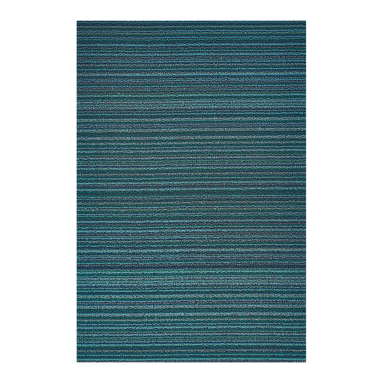 Rectangle Shag Mats in Mix of Vivid Turquoise Tones