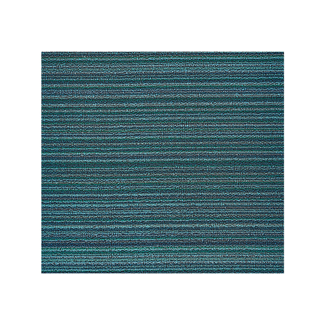 Turquoise Shag Mat in Mix of Vivid Turquoise Tones