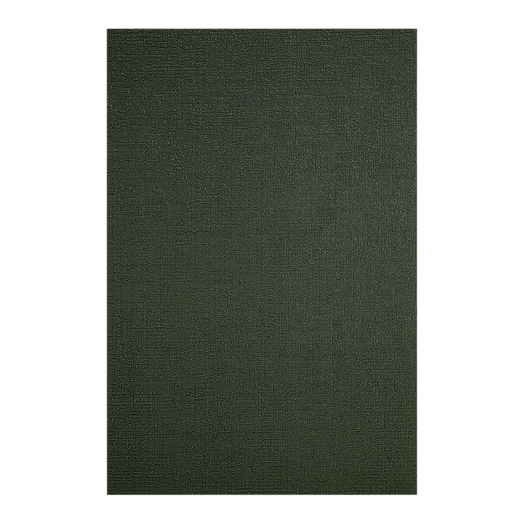 Rectangle Shag Mats in Midtone Green