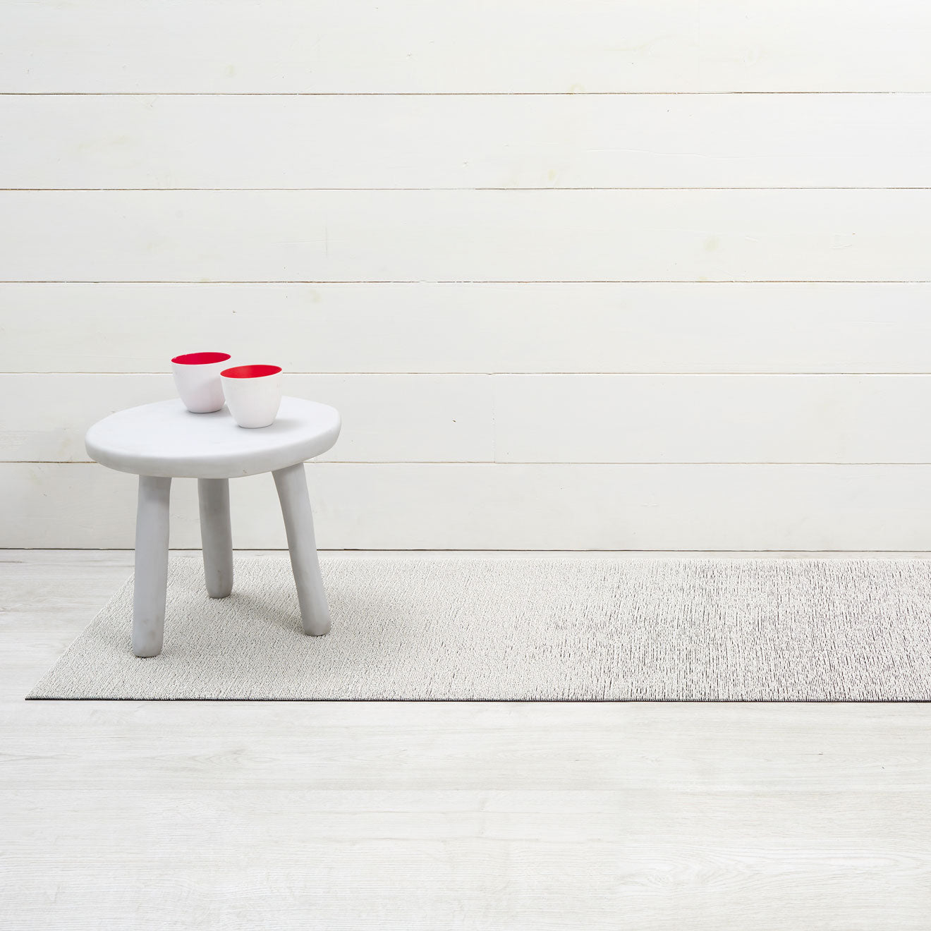 Solid Shag Mats - Super White Runner
