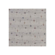 Square Woven Floor Mat in Light Warm Beige with Muted Dark Blues, Warm Reds and Light Greens