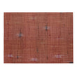 Cider Placemats in Muted Orange Red with Warm Beige, Light Pink, Dark Red and Dark Brown