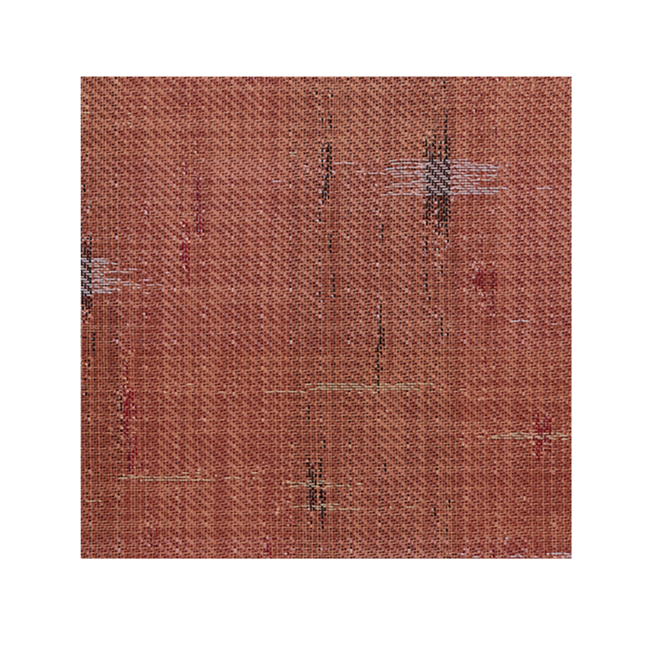 Cider Woven Floor Mat in Muted Orange Red with Warm Beige, Light Pink, Dark Red and Dark Brown
