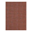 Cider Woven Floor Mat in Muted Orange Red with Warm Beige, Light Pink, Dark Red and Dark Brown