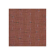 Square Woven Floor Mat in Muted Orange Red with Warm Beige, Light Pink, Dark Red and Dark Brown