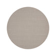 Round Woven Floor Mat in Midtone Greige with Light Greige