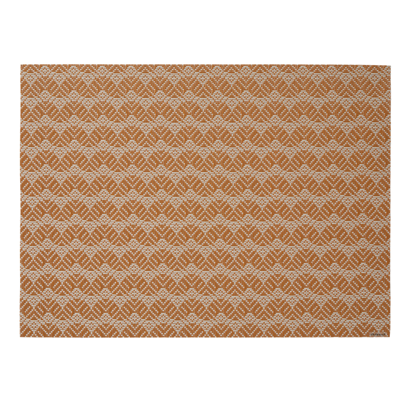 Butterscotch Placemats in Dark Warm Tan and Off White