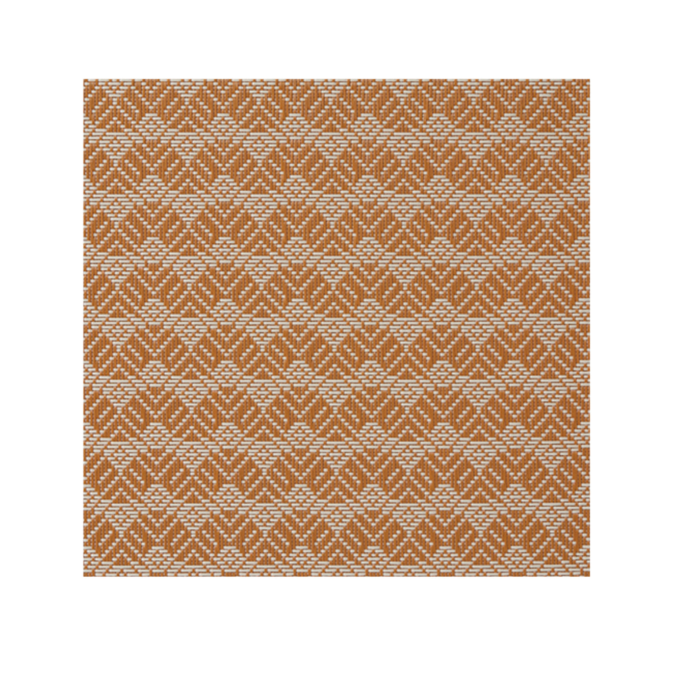 Butterscotch Woven Floor Mat in Dark Warm Tan and Off White