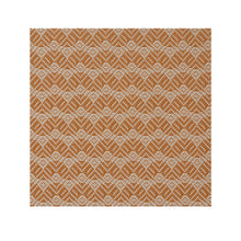 Butterscotch Woven Floor Mat in Dark Warm Tan and Off White
