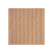 Square Woven Floor Mat in Dark Warm Tan and Off White
