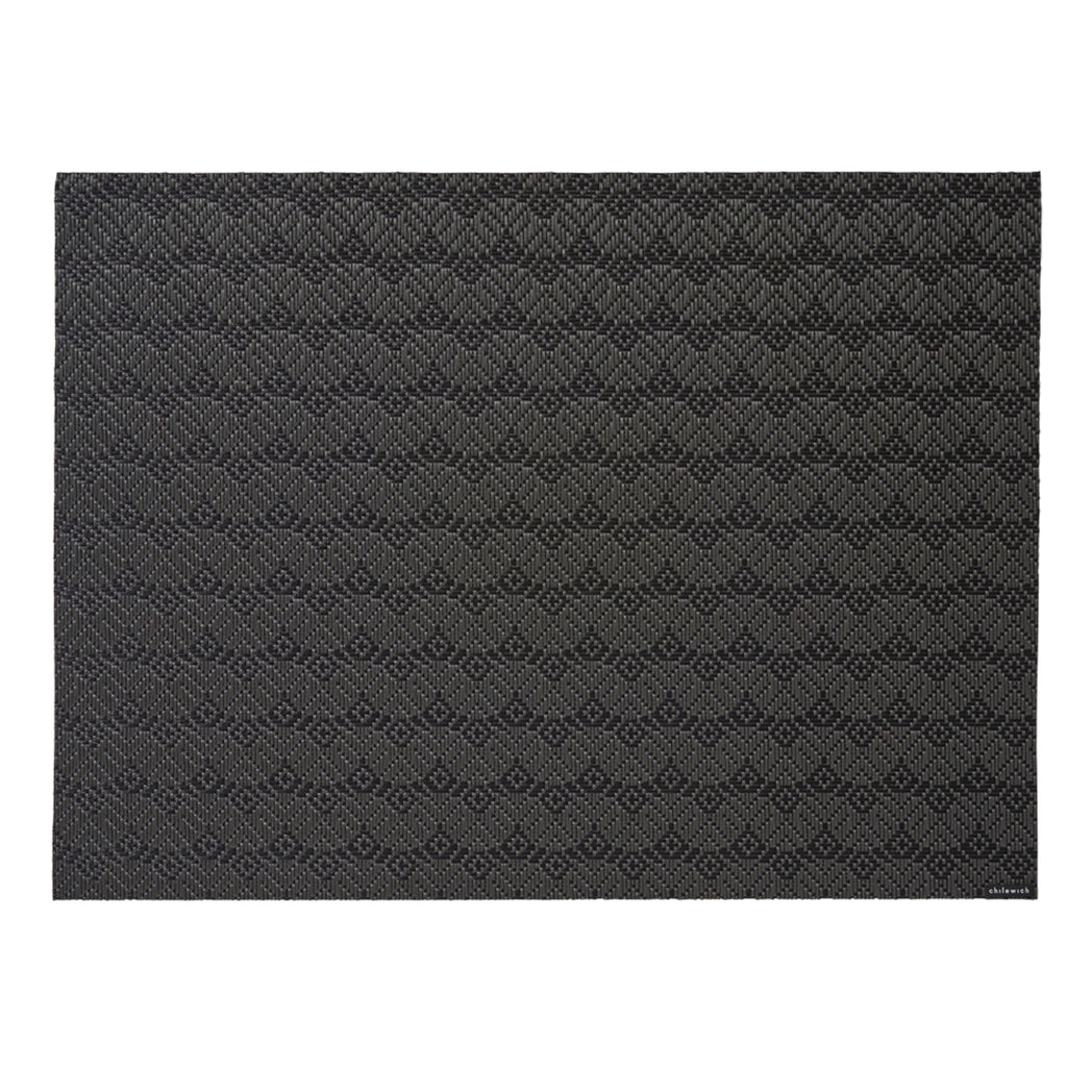 Night Placemats in Metallic Dark Grey and Black