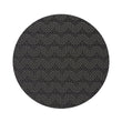 Round Placemats in Metallic Dark Grey and Black