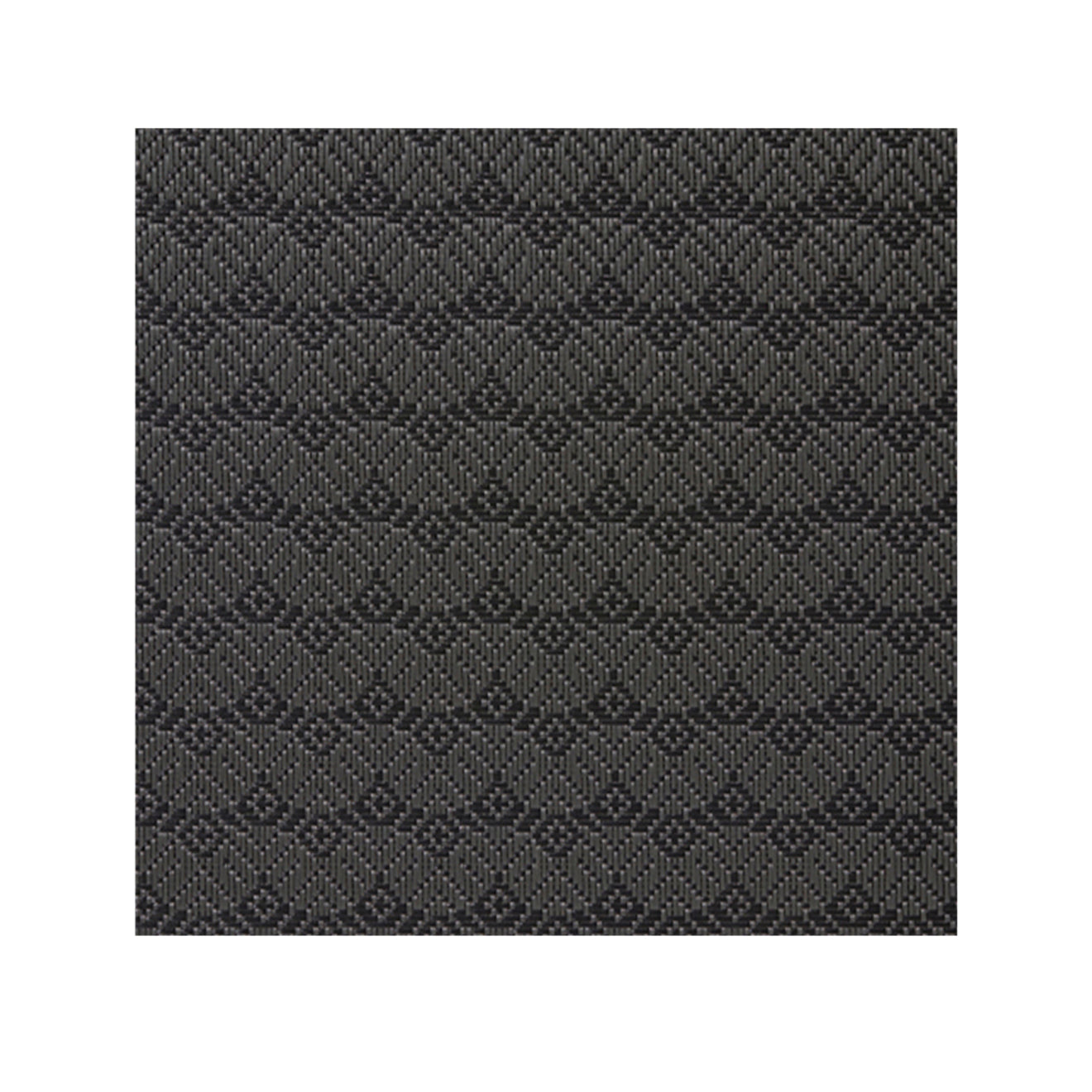 Night Woven Floor Mat in Metallic Dark Grey and Black