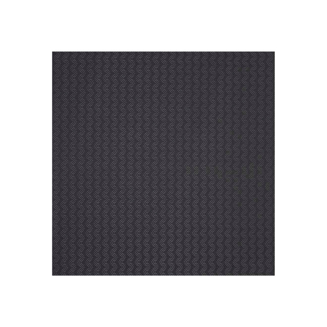 Square Woven Floor Mat in Metallic Dark Grey and Black
