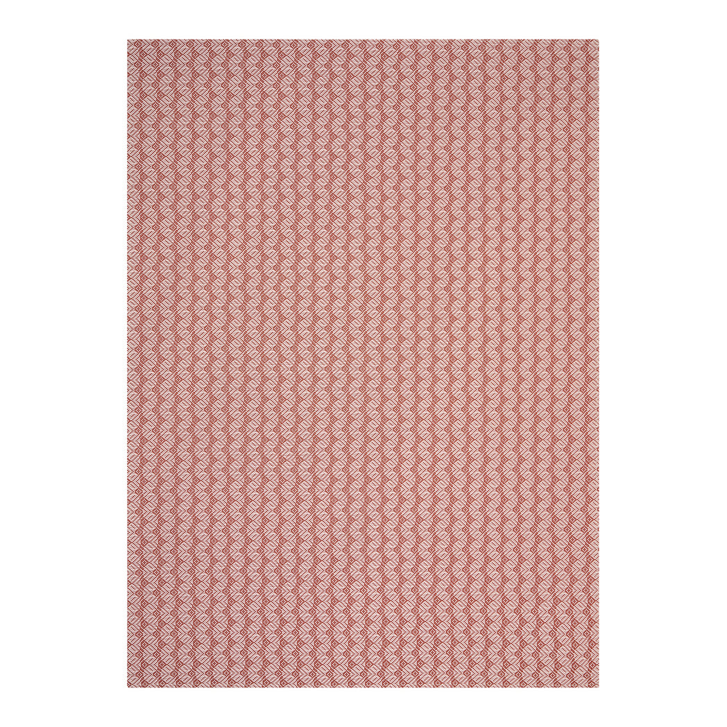 Paprika Woven Floor Mat in Pink and Warm Red