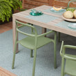 Detail image of Chilewich woven material showcasing texture, color, and pattern of the terrastrand yarn weave.