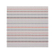 Pop Woven Floor Mat in Light Neutral Beige with Light Pink, Lavender, Dark Blue and Bright Orange Pink