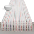 14'' x 72'' Table Runners in Light Neutral Beige with Light Pink, Lavender, Dark Blue and Bright Orange Pink