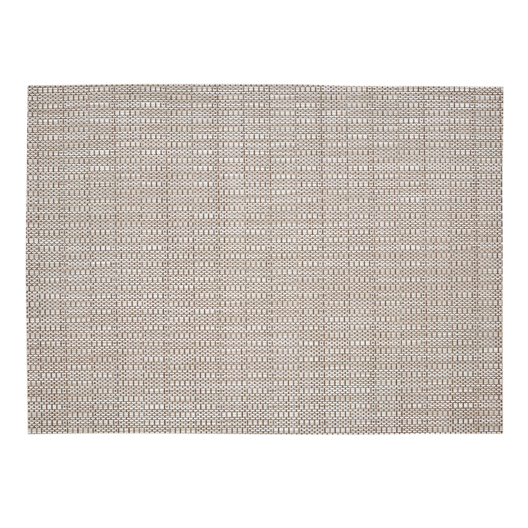 Pebble Placemats in Mix of Light and Midtone Greige with White