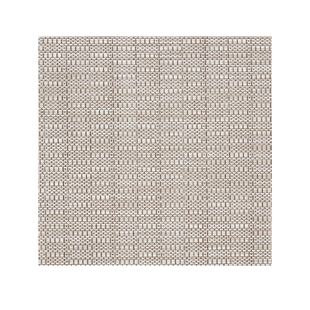 Pebble Woven Floor Mat in Mix of Light and Midtone Greige with White