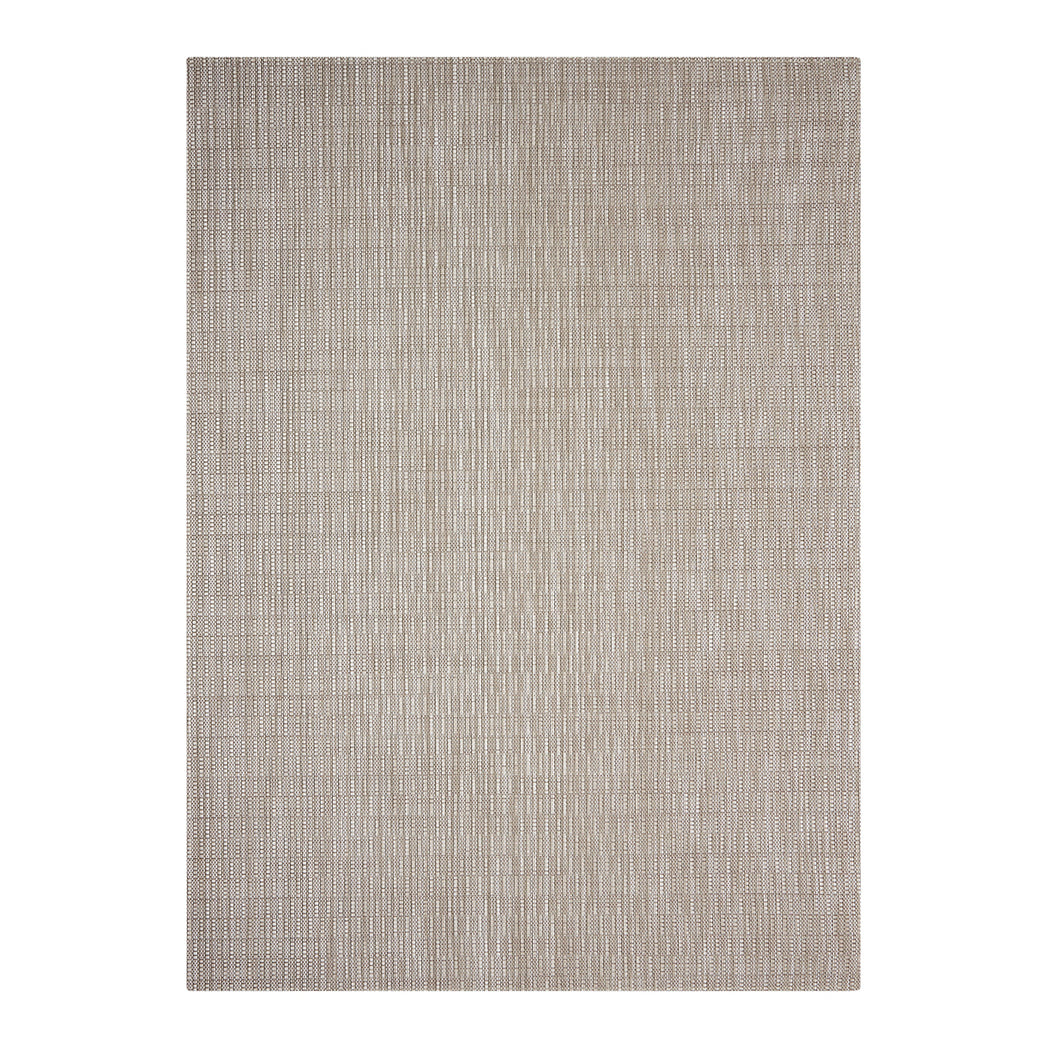 Pebble Woven Floor Mat in Mix of Light and Midtone Greige with White