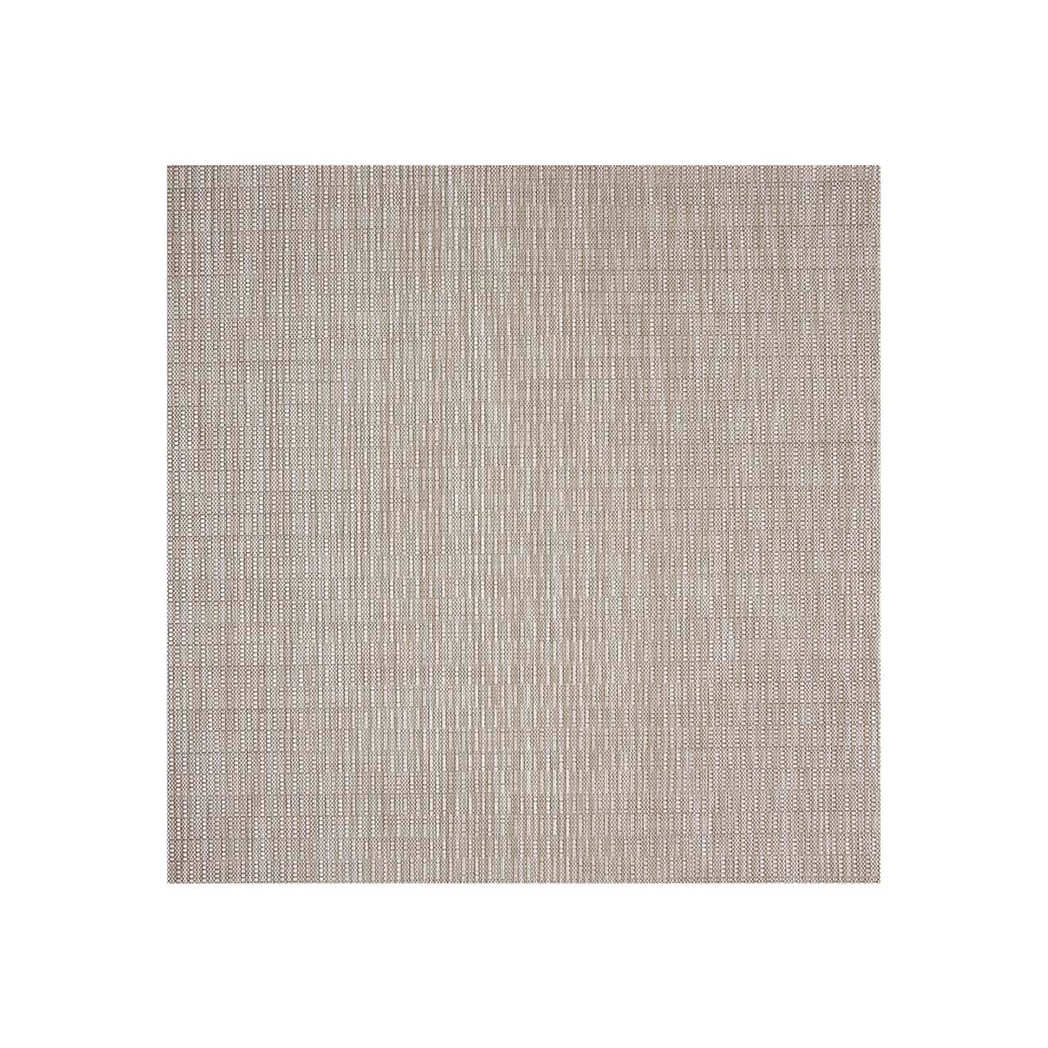 Square Woven Floor Mat in Mix of Light and Midtone Greige with White