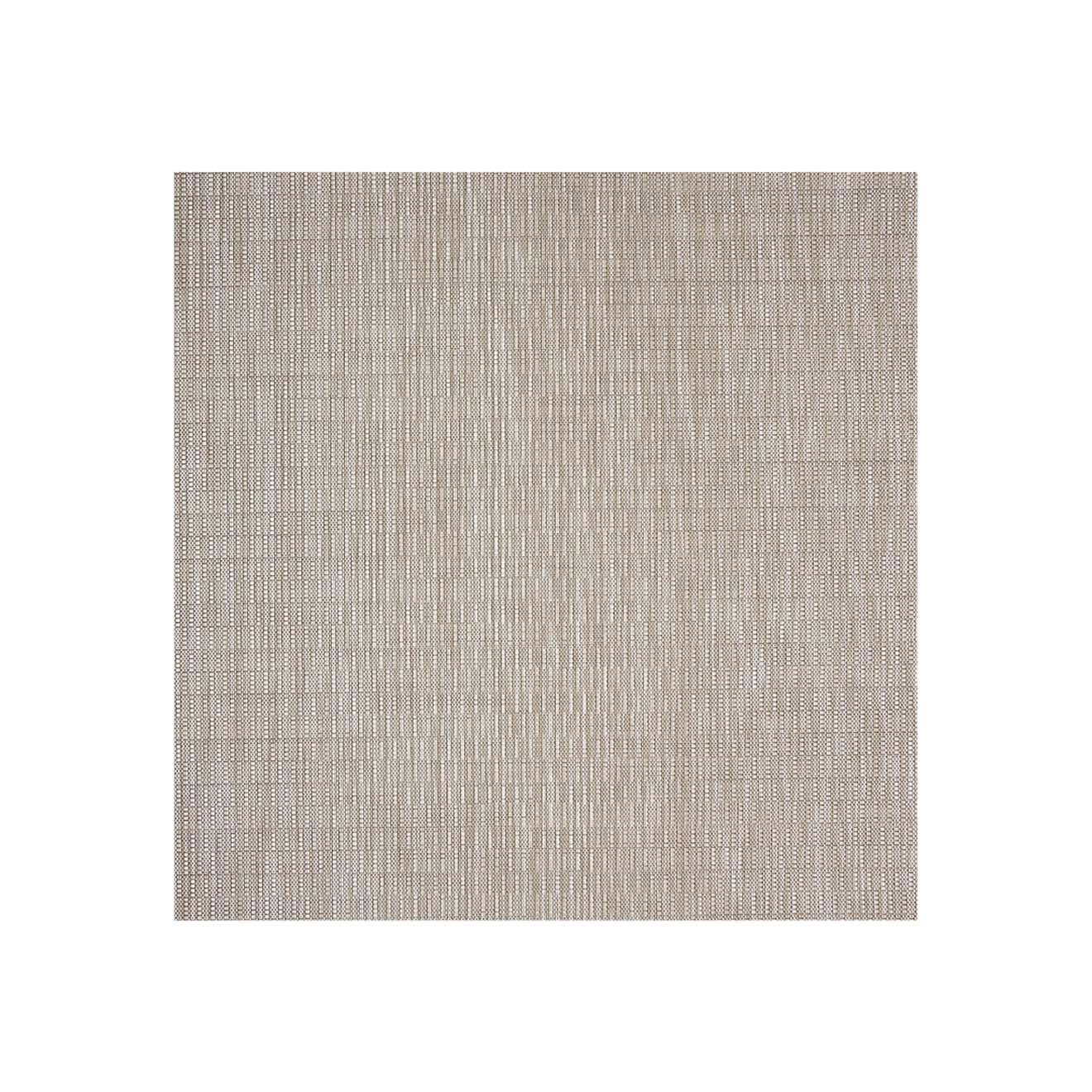 Square Woven Floor Mat in Mix of Light and Midtone Greige with White