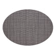 Oval Placemats in Midtone Cool Silver Grey with Dark Cool Grey