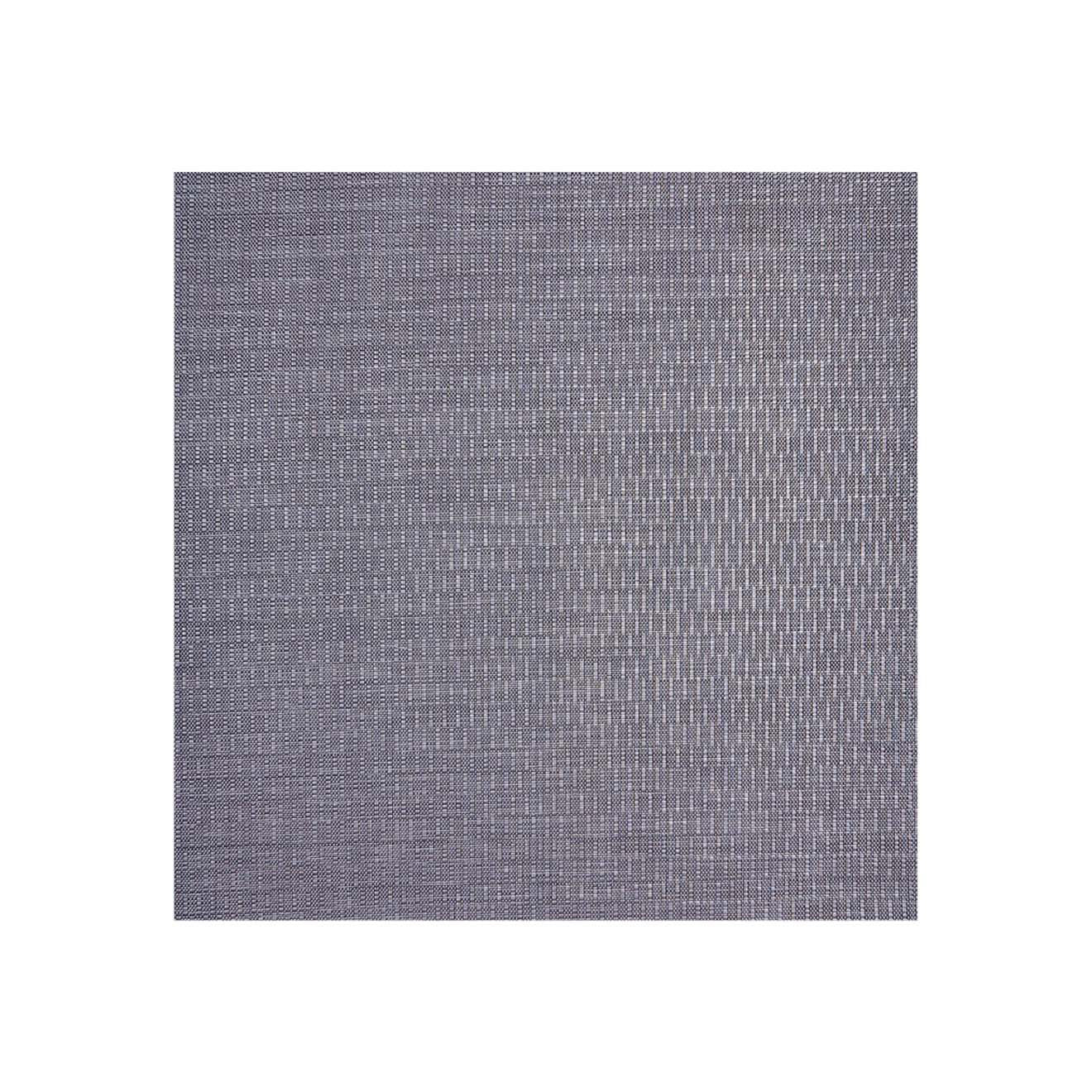 Square Woven Floor Mat in Midtone Cool Silver Grey with Dark Cool Grey