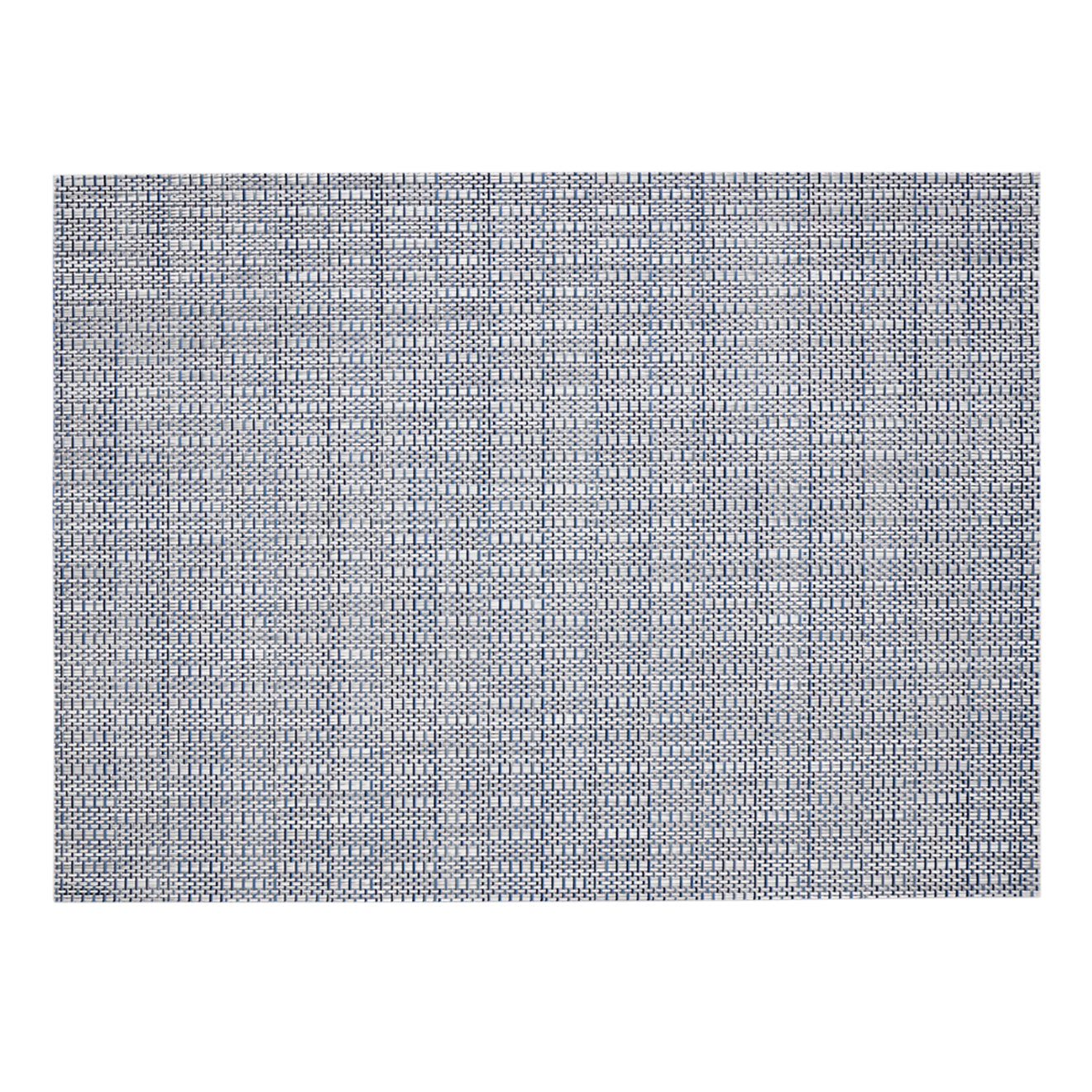 Rain Placemats in Mix of Midtone and Dak Blue with White