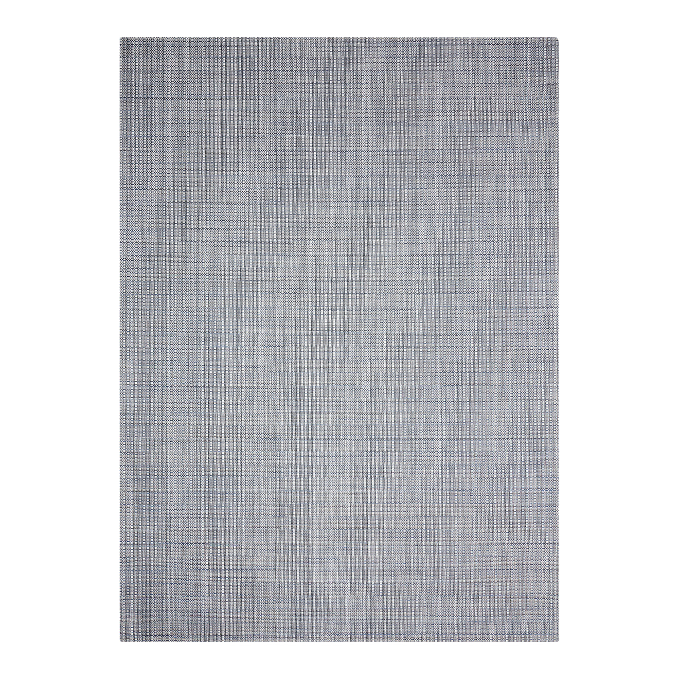 Rain Woven Floor Mat in Mix of Midtone and Dak Blue with White