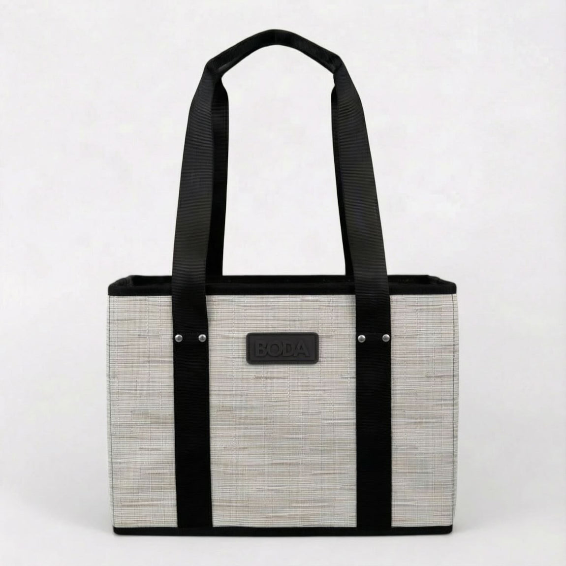 Boda Market Tote - Bamboo - Coconut View 1