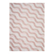 Magnolia Woven Floor Mat in Light Neutral Beige Base with Muted Pink and Midtone Brown