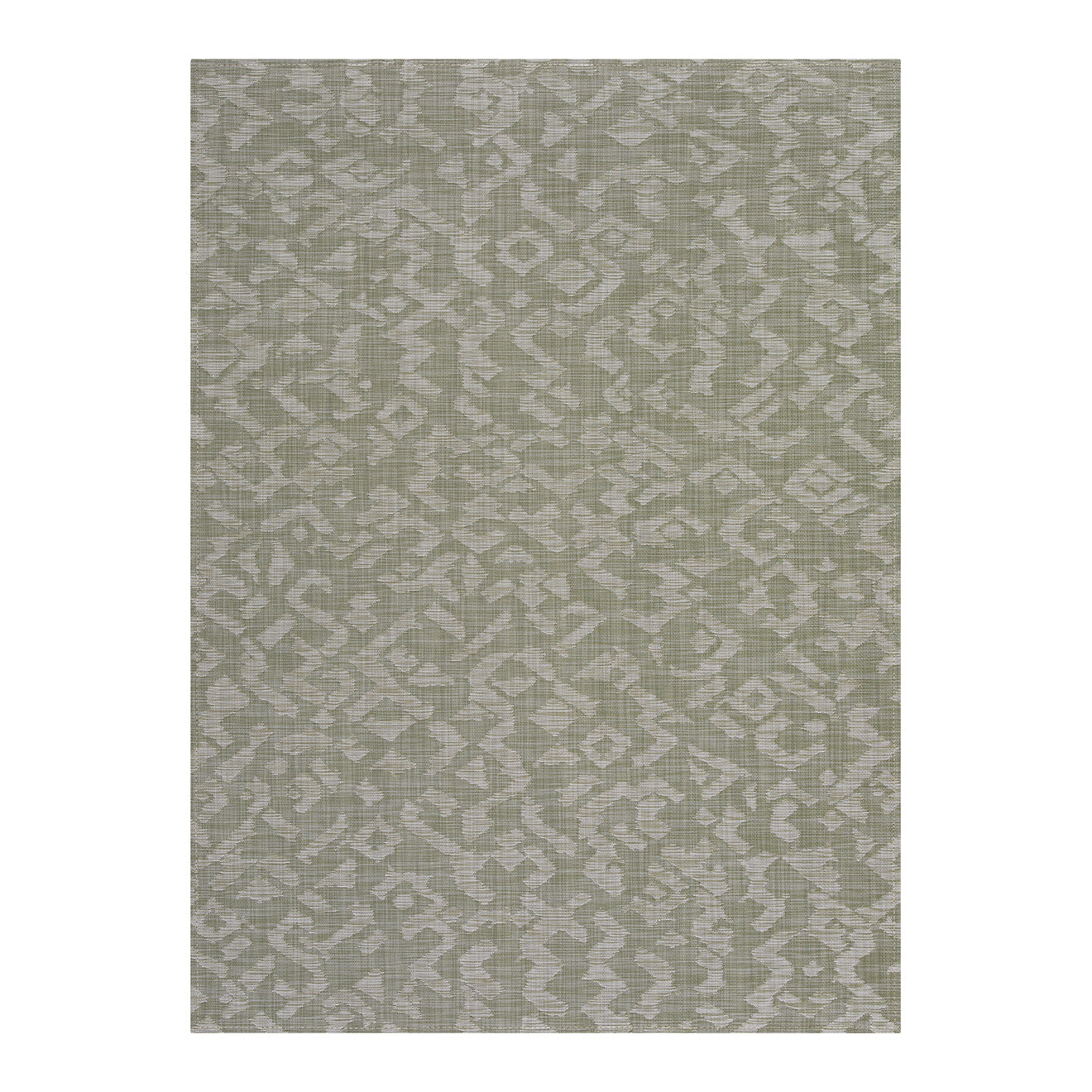 Artichoke Woven Floor Mat in Mix of Midtone Warm Green and White