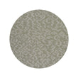 Round Woven Floor Mat in Mix of Midtone Warm Green and White