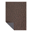 Cider Woven Floor Mat Corner in Mix of Dark Brown and Muted Red Orange Tones
