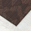 Cider Woven Floor Mat Detail in Mix of Dark Brown and Muted Red Orange Tones