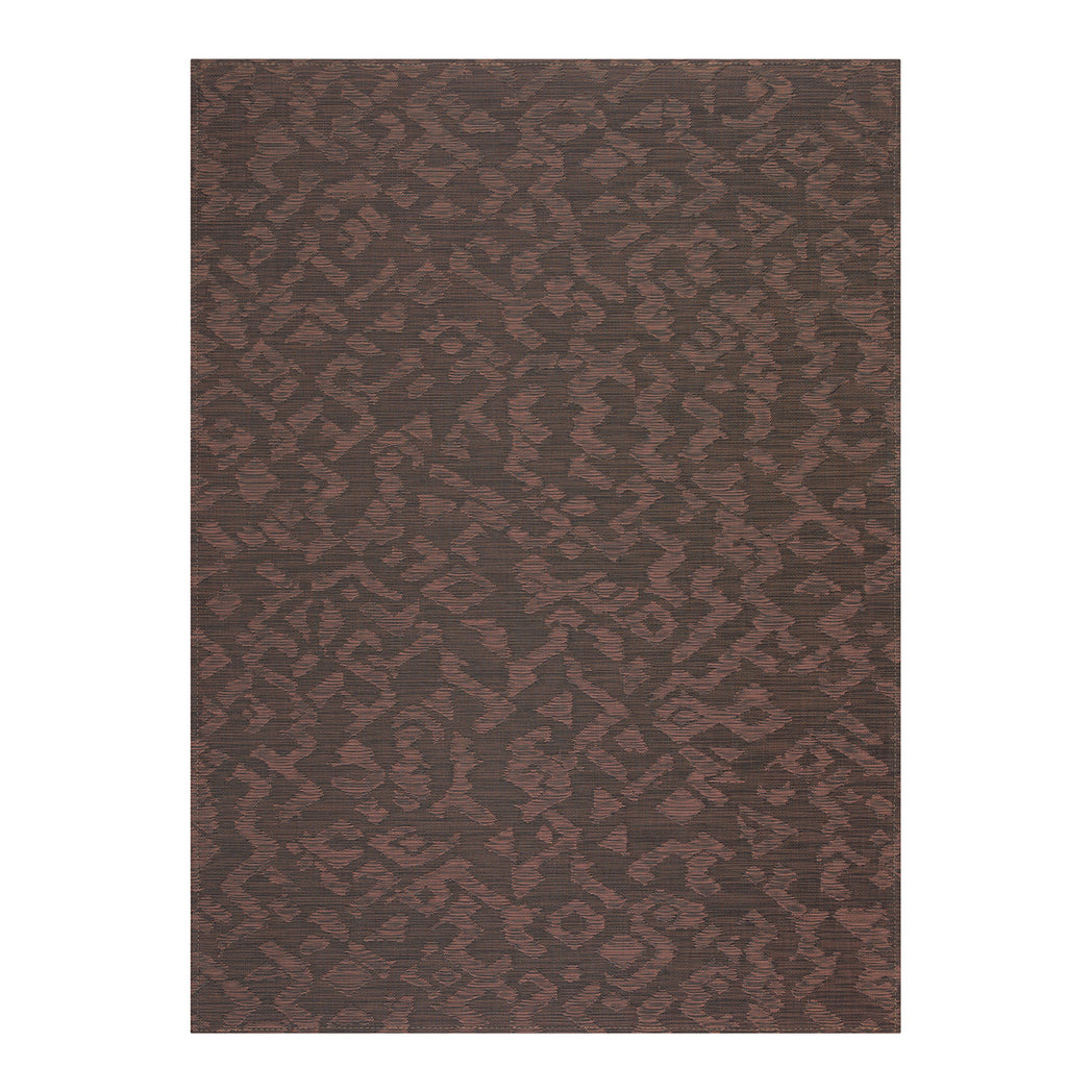 Cider Woven Floor Mat in Mix of Dark Brown and Muted Red Orange Tones