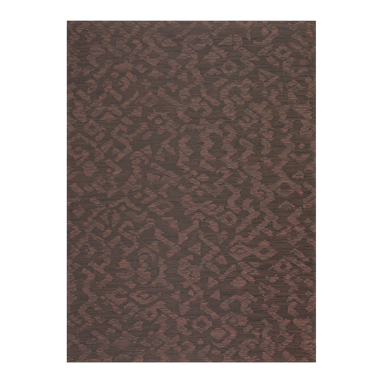 Cider Woven Floor Mat in Mix of Dark Brown and Muted Red Orange Tones