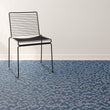 Marine Woven Floor Mat with Prop in Midtone Navy with Cool Grey and White