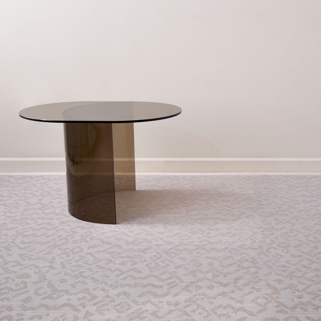 Tumbleweed Woven Floor Mat with Prop in Mix of Light Warm Grey, Golden Brown and Dark Brown