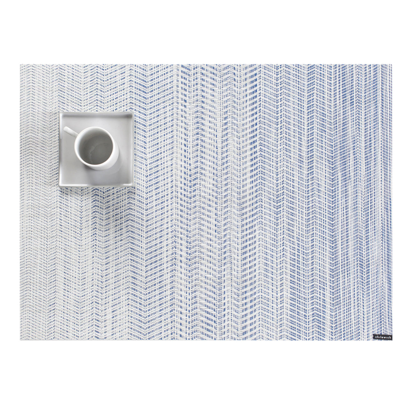 Blue Placemats in Dark Blue and Cool Off White
