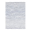Rectangle Woven Floor Mat in Dark Blue and Cool Off White