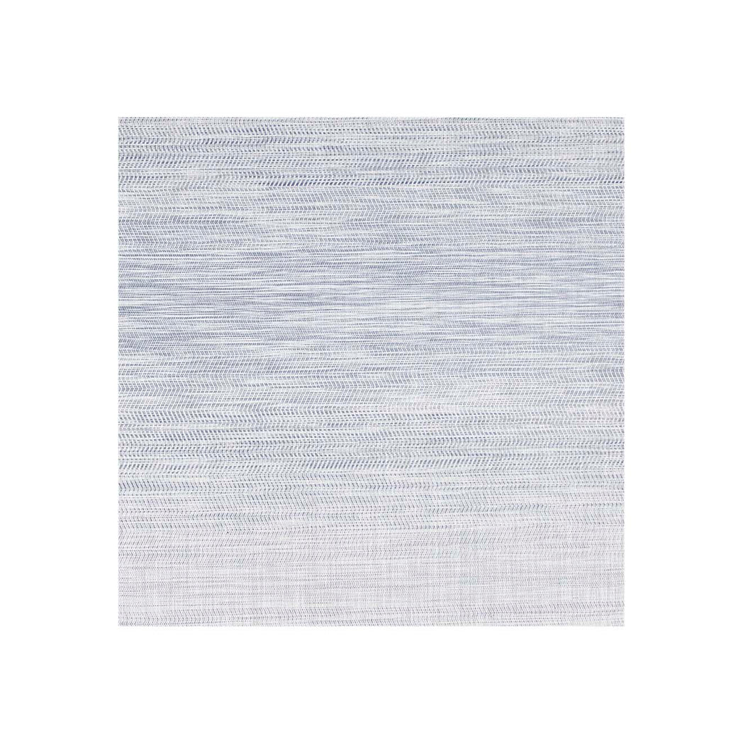Square Woven Floor Mat in Dark Blue and Cool Off White