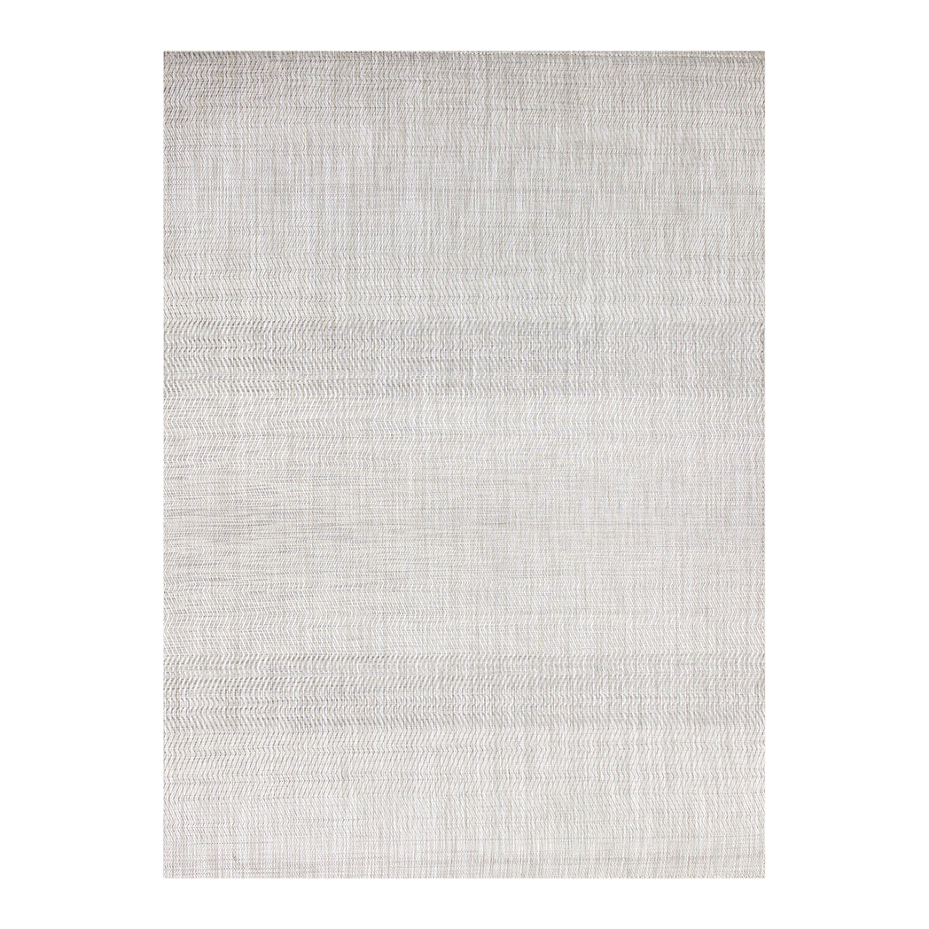 Rectangle Woven Floor Mat in Light Warm Grey 