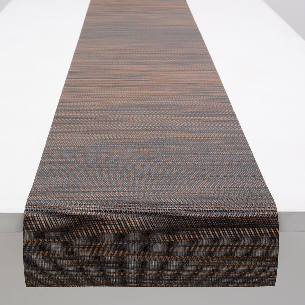 Detail image of Chilewich woven material showcasing texture, color, and pattern of the terrastrand yarn weave.