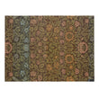 14" x 19" Placemats in Dark Green , Almost Black Base with Warm Green, Warm Pink, Muted Light Blue and Muted Oragne Accents