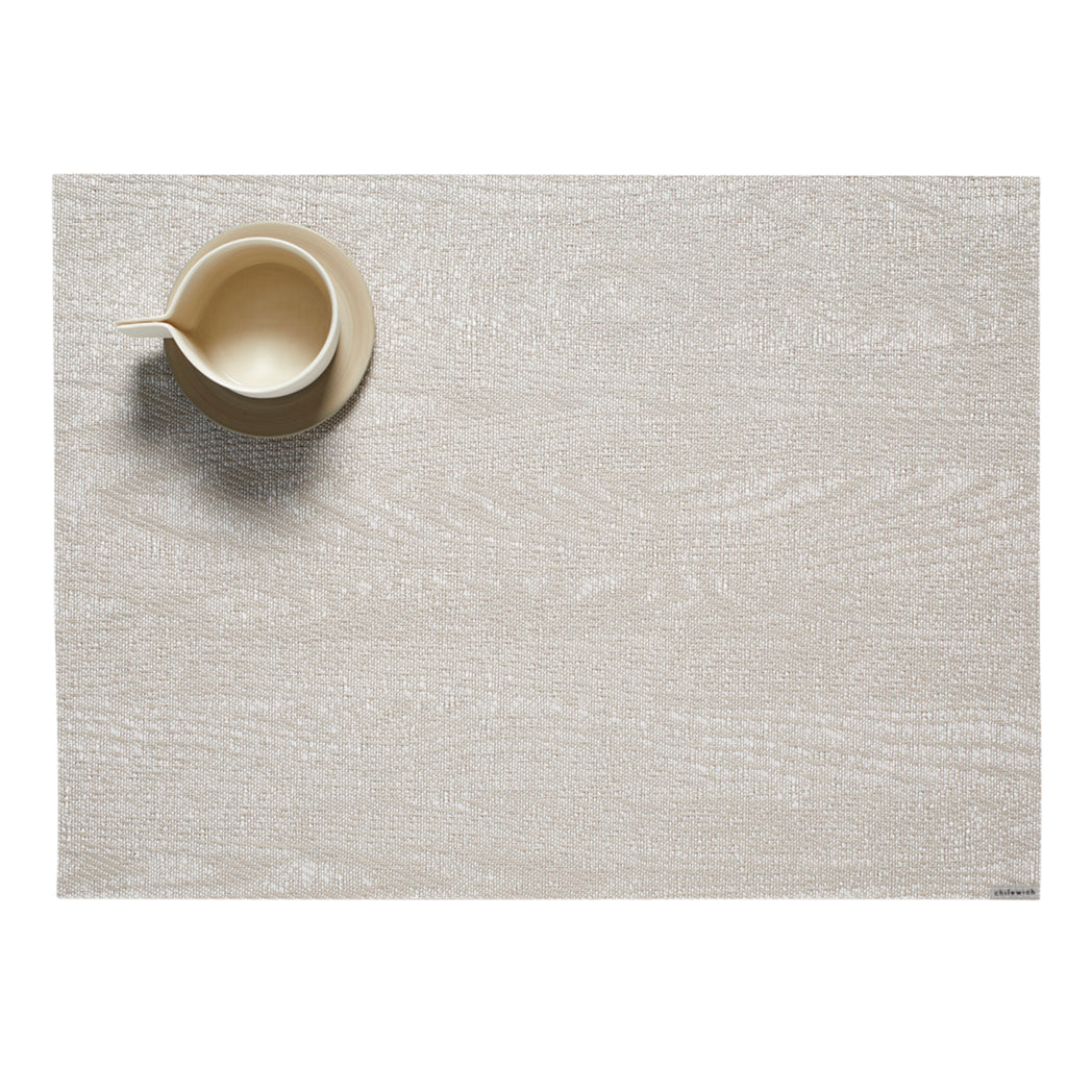 Birch Placemats in Light Neutral Beige and White