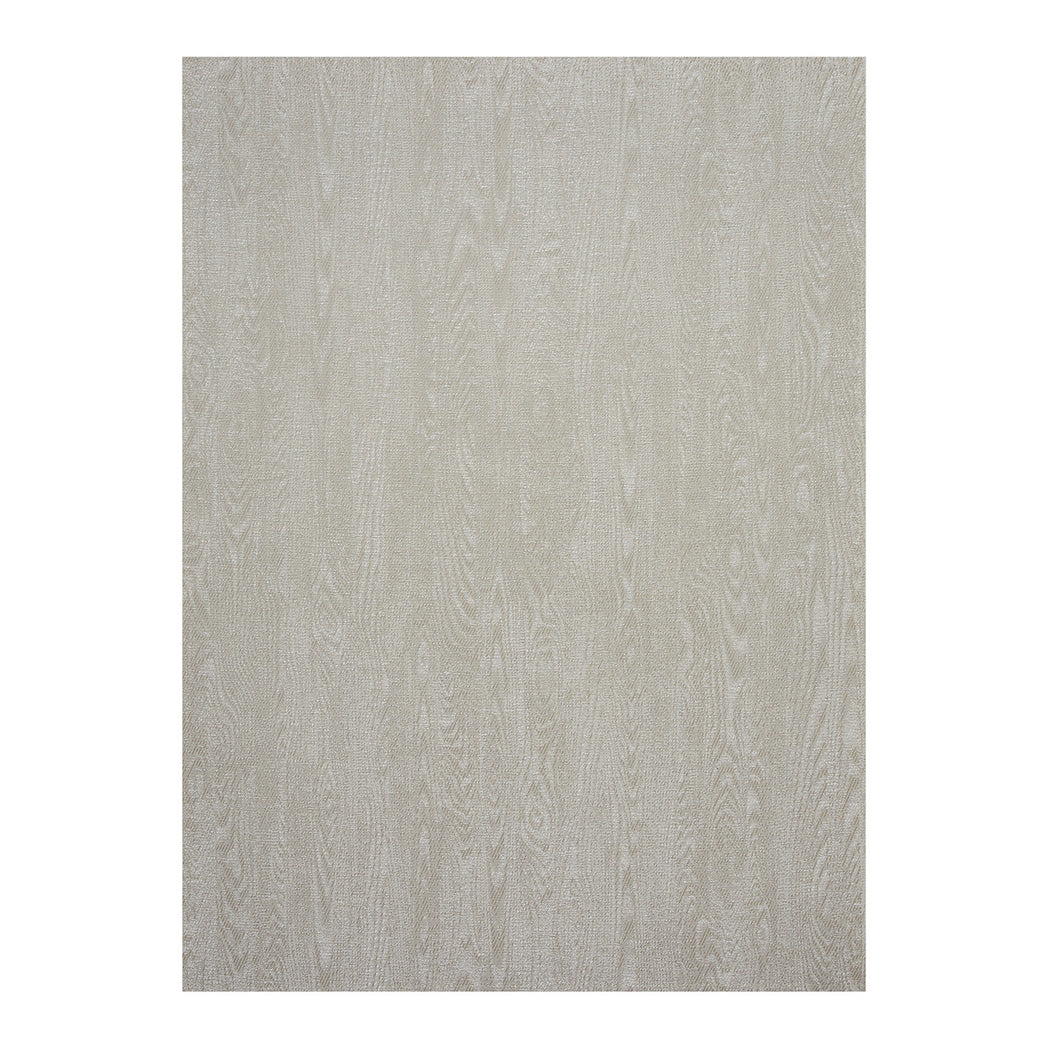 Rectangle Woven Floor Mat in Light Neutral Beige and White