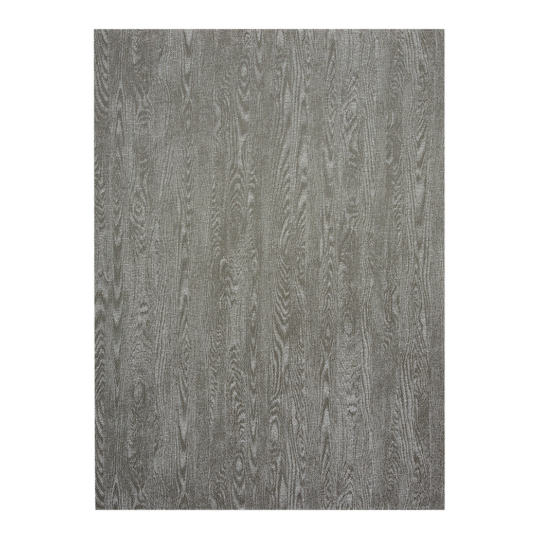 Rectangle Woven Floor Mat in Midtone Greige and White